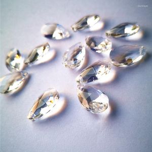 Chandelier Crystal Top Quality 20pcs/lot 22mm Clear Angle's Tear Pear Faceted Lighting Prisms DIY Glass Suncatcher Accessories
