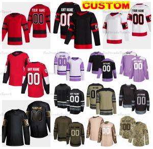 CUSTOM Custom 2021 Reverse Retro Derick Brassard Hockey Jerseys Artem Zub Cam Talbot Camo Fights Cancer Jersey Alex DeBrincat Giroux Tkachuk