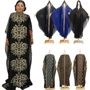 Roupas étnicas muçulmanas abayas pretas para mulheres Dubai 2023 Turquia Islam Diamonds Hijab Dresses Garge Size Afican Evening Party Long Robe