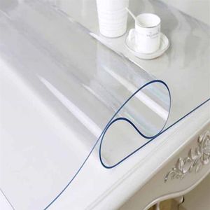 BALLE PVC TAFEL COVER Transparant tafelkleed Rechthoek Beveiligingsbureau Pad Soft Glass Dining Tafel Doek Plastic Mat227i
