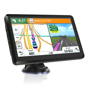 Navigação de 7 polegadas HD Car GPS 8G RAM 256 MB FM Bluetooth Avin mais recente Europa Mapa Sat Nav Truck GPS Navigadores