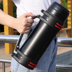 Water Bottles 0.8L/1L/1.2/1.5/1.6L Travel Thermosflask Thermos Water Coffee Bottle Stainless Steel Coffee Cup Mug Heat Cold Preservation 230309