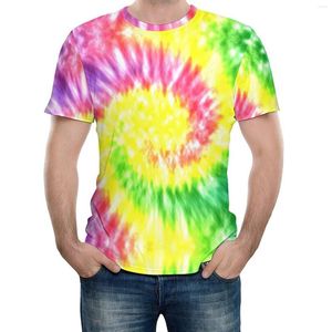 Men's T Shirts Tees Tie Dye Pattern G Casual Graphic Leisure USA Size Vintage