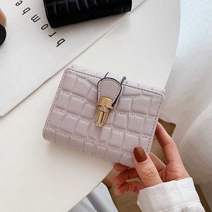 Nxy Stone Pattern Women's Wallet Cute Cute Student Short Wallet New Trend Small Fashion Purse Coin Purse Ladies Card Card Holder