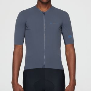 Cykelskjortor toppar Spexcel Coldback Tech Fabric Upf 50 Pro Aero Fit Short Sleeve Cycling Jerseys sömlös krage design ljusgrå 230309