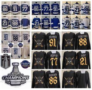 CUSTOM 2022 Stanley Cup Final Steven Stamkos Nikita Kucherov Hockey Jerseys Stadium Series Victor Hedman Brayden Point Andrei Vasilevskiy Re