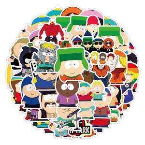 50pcs South Park Stickers Kenny McCormick Eric Cartman Graffiti Çocuk Oyuncak Kaykay Araba Motosiklet Bisiklet Sticker Çıkarma Toptan