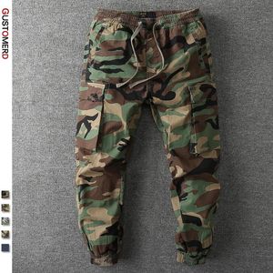 Men's Pants GustOmerD Loose Camouflage Cargo Pants Men Casual Military Industry Quality Cotton Mens Joggers Autumn Fashion Pants for Men 230309