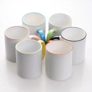11 oz Ceramic Sublimation Coffee Mug Porcelain Blank White mugs blanks Packed for Tea Milk Latte Hot Cocoa Wholesale