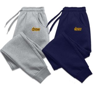 Mens Pants DREW Man pants autumn and winter in mens clothing casual sport jogging sweater harajuku streetwear 230309