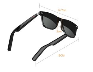 2023 New Electronics E10 Smart Music Sunglasses Hifi Sound Waterfoof Wireless Bluetooth 5.0ヘッドフォンドライビンググラスコール音声アシスタント