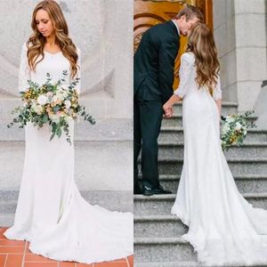 Vestidos de noiva vestidos de noiva brancos marfim uma linha aplique novo renda personalizada com zíper vestidos wed wed deco