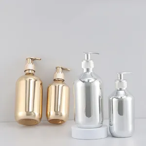 Wholesale Bath Tools 300ml PET Liquid Soap Dispenser 500ml Shower Gel Shampoo Bottles Bathroom Supplies