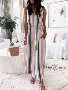 Casual Dresses 2023 Summer Women Vintage Printed Dress Sleeveless Sundress Loose Cotton Linen Sarafans Robe Tanks Vestido