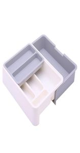 Küchenschubladen Organizer Kunststofflagerschubladen Besteck Tablett für Schubladen Teiler Haltbares Utensil Multi Partition Safe Easy Clean Y9571840