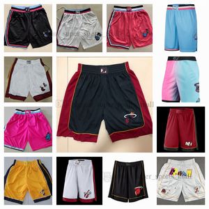 Homens impressos 2023 City Swingman Pants Edition Shorts de basquete Jimmy Bam Butler Adebayo Kyle Duncan Lowry Robinson Performance Black Short