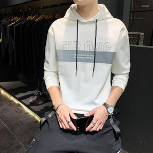 Erkek Hoodies Kore tarzı erkekler kapüşonlu sweatshirt kaliteli pamuk kazak yansıtıcı koşu mektubu deseni