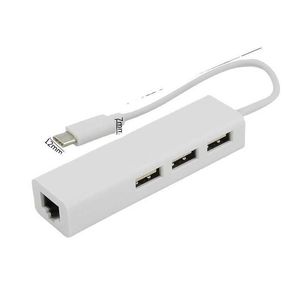 Neuer USB -Ethernet -Typ C -C 3.1 bis 3.0 Hub Lan RJ45 Netzwerkadapter für MacBook US