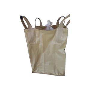 PP new material container bag thickened tons bag flat bottom four ring space bages bridge engineering preloading ton bags