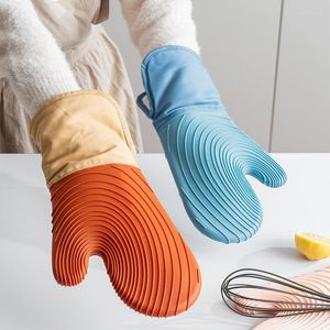 ツール非滑りシリコーンキッチングローブ濃厚グリルバーベキューグリル用の耐熱調理用手袋