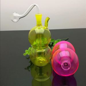 Smoking Pipes Coloured Hulu Mute Filter Glass Water Tobacco Bottle Great Pyrex Glass