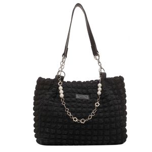 HBP Casual High Capacity Handbag for Women 2024 Winter Large Cloth Shopper Shopping Bag Female Fabric Shoulder Side Bag