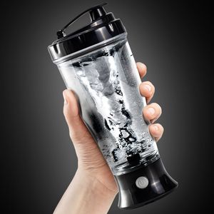 Vattenflaskor 300 ml Automatisk självrörande protein Shaker Bottle Portable Movement Blandande vattenflaska Sport Shaker för gymnastik Kraftfull 230309