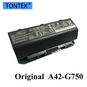 Tablet PC Batterie Genuino A42-G750 Batteria Del Computer Portatile Per Asus ROG G750 G750J G750JH G750JM G750JS G750JW G750JX G750JZ CFX70 CFX7