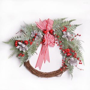 Dekorativa blommor 1 PC Plastisk konstgjord gräs Wreathsfake Plant Pine Desk Festival Diy Party Supplies Wedding Home Decor