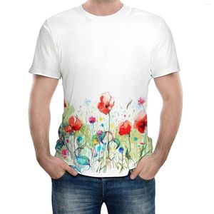 メンズTシャツTEESネイチャービニールウォール壁画植物と花グラフィックビンテージアクティビティコンペティションEURサイズ高品質