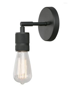 Wall Lamp Permo Minimalist Single Socket 1- Light Industrial Sconce Vintage Metal