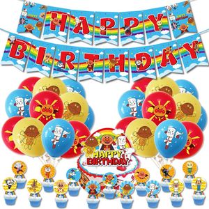 Altri articoli per feste per eventi Anpanman Bambini a tema Bambini Decorazioni per feste di compleanno Palloncini per striscioni Topper per torte Articoli per feste 230309