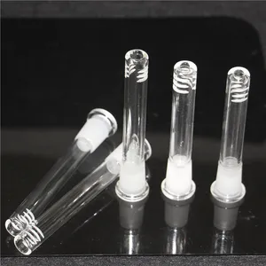 Downstem de vidro 14mm 18mm macho fêmea haste drop down adaptadores cachimbos de água para bongos de água Dab Rigs coletor de cinzas de vidro