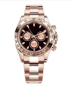 orologi orologi da polso Orologio da uomo di design master stile sportivo movimento automatico cassa in acciaio inossidabile color oro rosa fibbia pieghevole