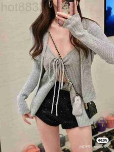 Women's Blouses & Shirts Designer 2022cc Knitted Sweater Set Tube Top Vest Autumn Clothing Valentine's Day Birthday Gift Christmas 52P8