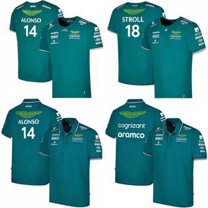 Camiseta Aston Martin Aramco Cognizant F1 2023 24 Oficial Fernando Alonso Team Driver 14 ALONSO 18 STROLL