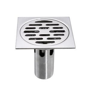 Colanders Strainers 1010cm Stainless Steel Floor Drains Antiodor Drainer Bathtub Ground Leakage Shower Strainer Cover Kitchen Bathroom Accessories 230308