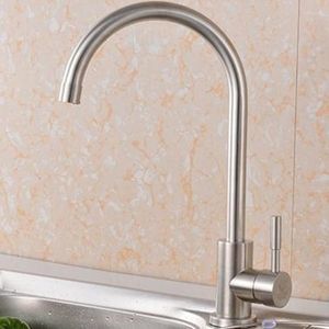 Kitchen Faucets Faucet 304 Stainless Steel Vegetable Basin And Cold Water Tank Brushed