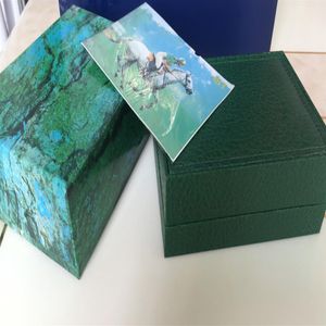 NUEVO 116610 116660 GMT Luxury Green Original Box Box Box Cajas Cajas de billetera Cajas de relojes Sports Wrist Box253f