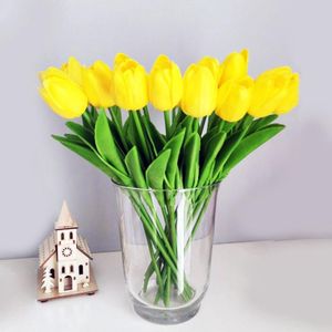 Decorative Flowers 10pcs Artificial Tulips Simulation PU Fake Flower Bouquet Wedding Decoration Party Garden El Home Decor DIY Craft & Wreat