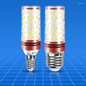 Lampadina a LED a mais E14 Lampadario a candela E27 Lampada 2835 SMD110V 220V Bianco caldo 3000K Freddo 6500K Natura 4000K