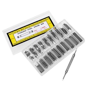 Watch Repair Kits 360pcs Stainless Steel Band Strap Link Pin Double Flange Spring Bars In 18 Different Sizes - 6mm-25mm (Silver) Tools &