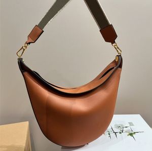 Moda Yarım Ay Deri Çanta Bayan LUNA Çanta Tasarımcısı Vintage Kadınlar Için Omuz Tote Altında Çanta Lüks Çapraz Vücut Shopper Tote Yeni