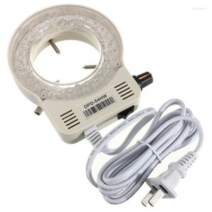 1pcs 56-LED Adjustable Ring Light For Illuminator Lamp STEREO Microscope Excellent Circle LED Round Drop