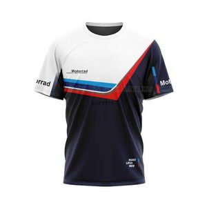 XSR2 2023 Męskie i kobiety T-shirt z drużyny F1 S Lato na BMW Motorrad Street Racing Motorcycle Sport