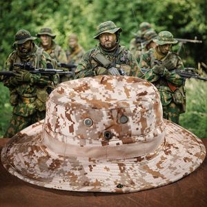 Шляпа Шляпа с множеством шляп MultiCam Boonie Hat военная камуфляж тактическая крышка шляпы армия спортивная охота на улицу пешеходные походы на рыбалку Sun Protector Cap R230308