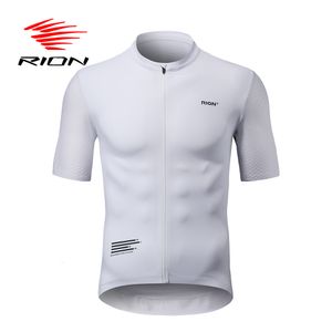 Cycling Shirts Tops RION Cycling Jersey Men MTB Maillot Shirts Bicycle Clothing Mountain Bike Men's TShirt Wear Summer Outfit Clothes Jumper 230309