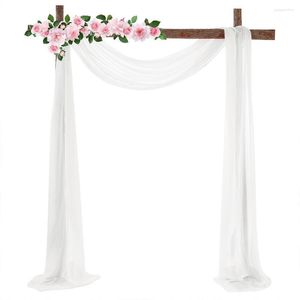 Curtain Wedding Arch Drapping Fabric 70x550cm Yards Chiffon Drapery Ceremony Reception Swag