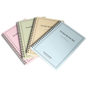 Not defterleri 4pcs küçük kağıt dizüstü bilgisayar konu dizüstü defter spiral defter dergileri ofis not defteri öğrencileri bobin okul için not defteri 230309