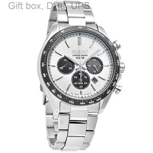 多機能再版Seiko JDMソーラーセレクションSBPY165 Speed -Master Chronograph Watch